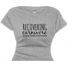 Recovering Carnivore Women's Vegetarian Vegan T-Shirt